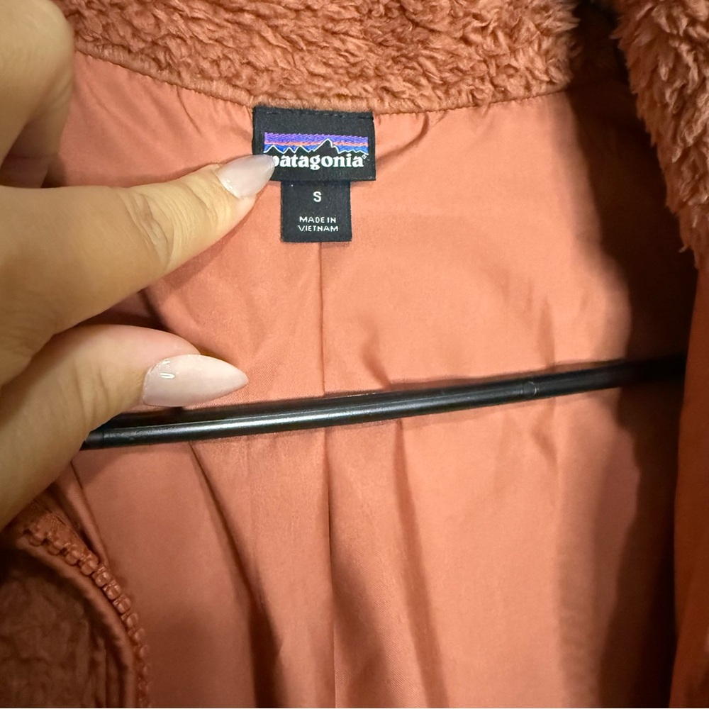 Patagonia Burnt Orange Fleece Vest - Picture 3 of 6